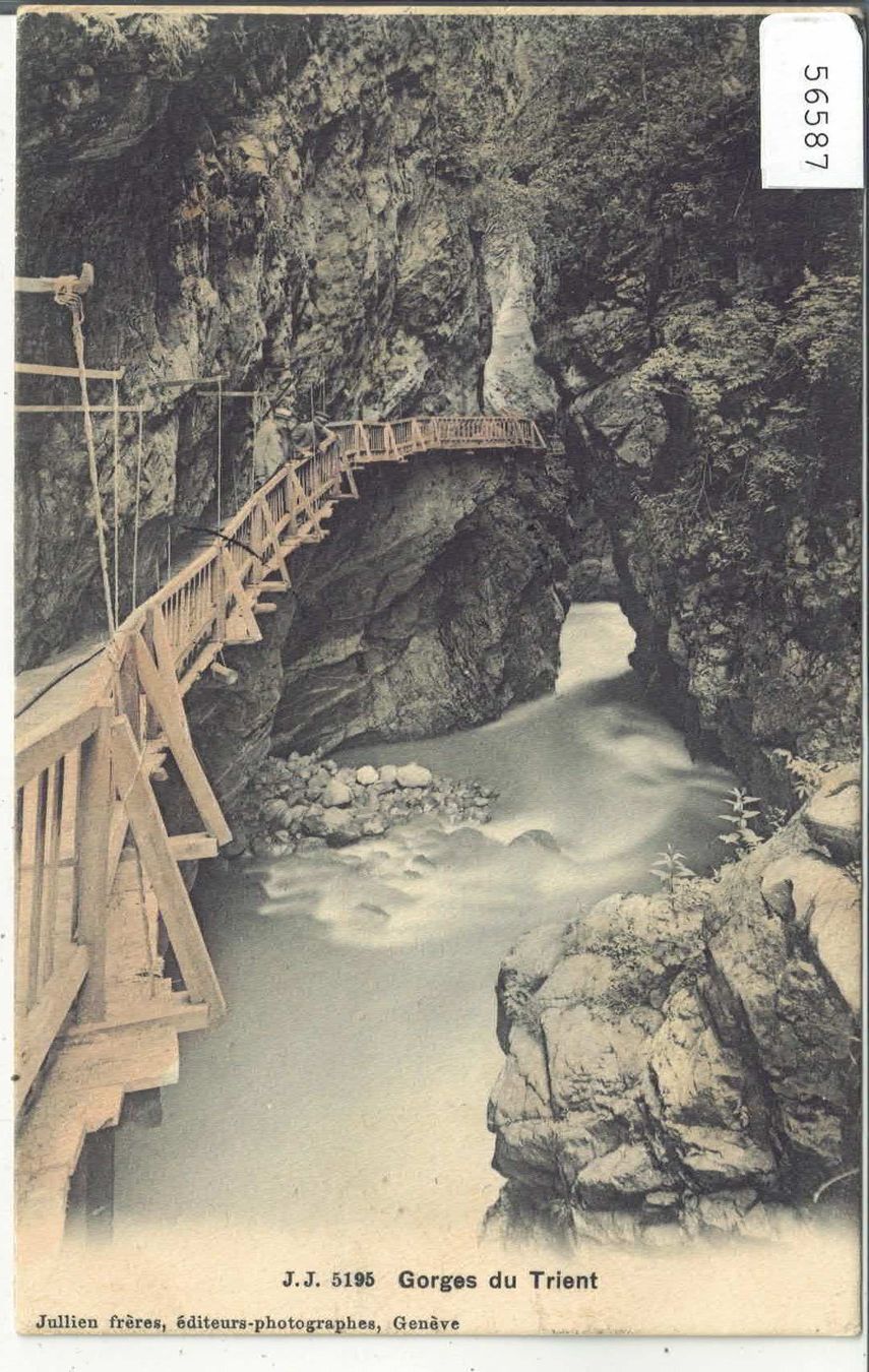 Cartoline postali: Vernayaz - Gorges du Trient - coloriert – Usato da Ettingen venduto da Kartenplanet