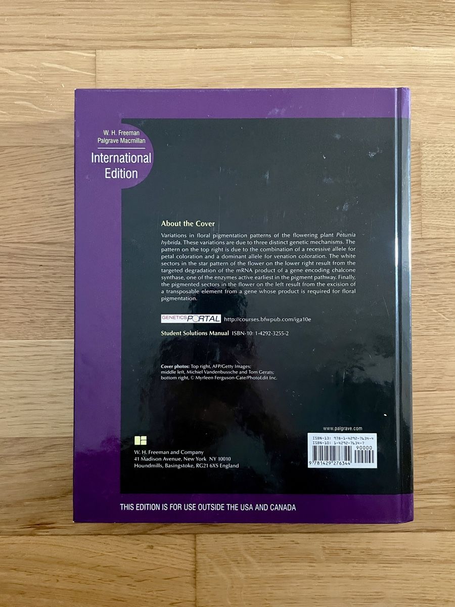 Libri: Introduction to Genetic Analysis, Griffiths, wenig gebraucht – Usato da Sursee venduto da Steffi_2020 2