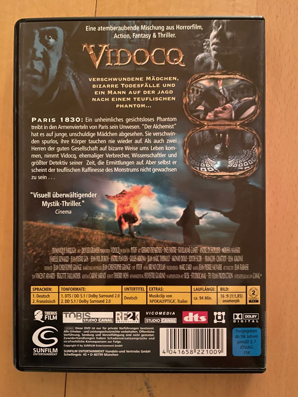 Alle DVDs: DVD VIDOCQ – Gebraucht aus Affeltrangen von Mowgli_123 2