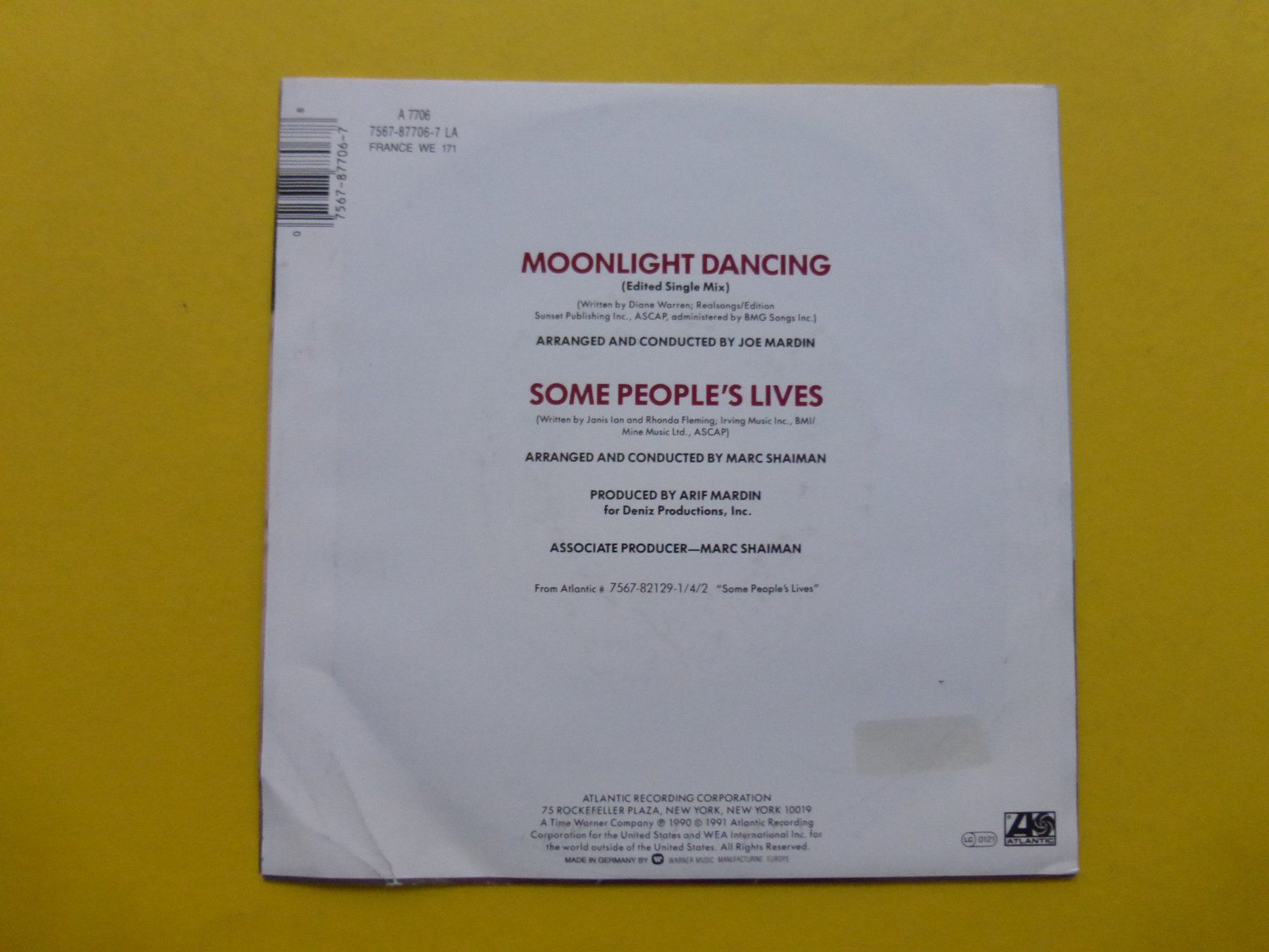 Dischi in vinile: Bette Midler – Moonlight Dancing – Usato da Zürich venduto da Swiss57 1