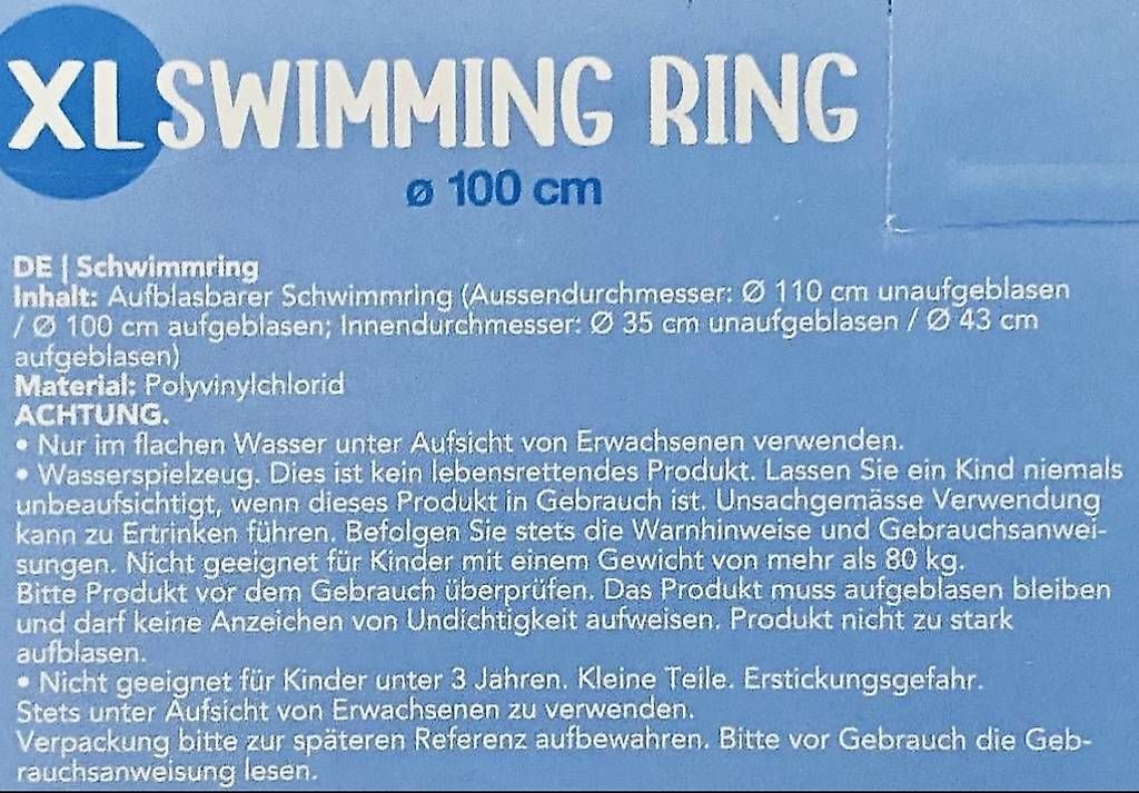 Salvagente: Splash Schwimmring gross – Usato da Basel venduto da 12Glory 1