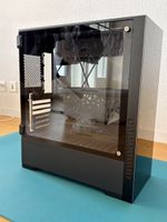 PC Gehaeuse mit Glasfront schwarz