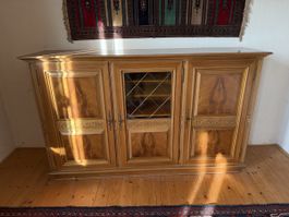 Anrichte Holz Buffet mit Schubladen und Glastür guter Zustan