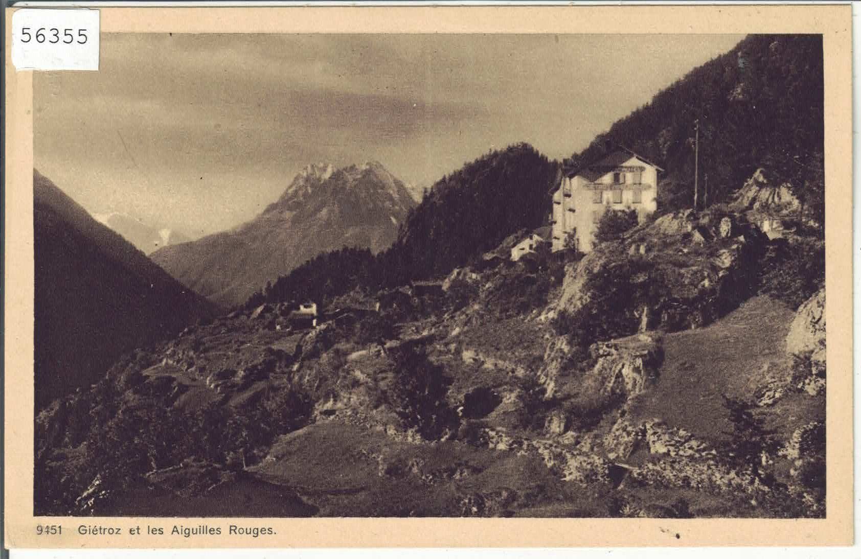 Cartoline postali: Gietroz et les Aiguilles Rouges – Usato da Ettingen venduto da Kartenplanet