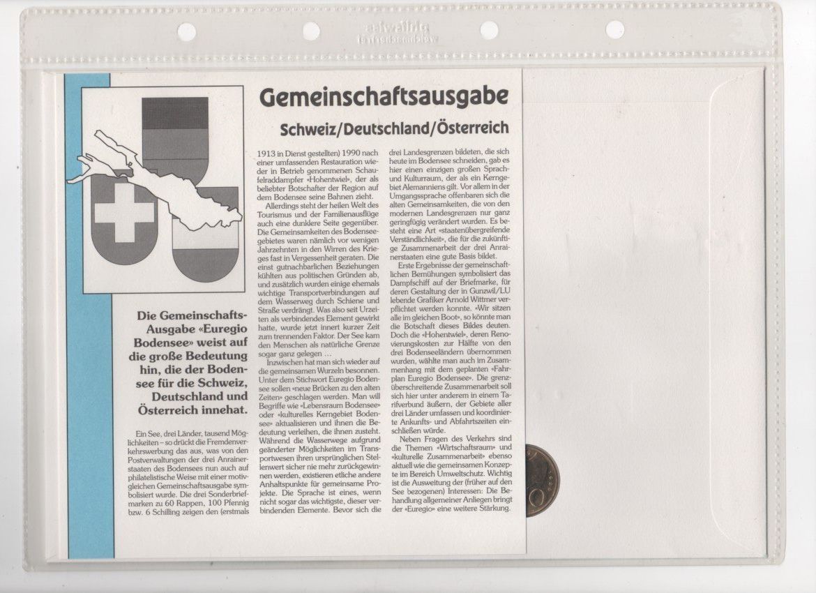 Alle Münzen: Numis Brief, Gemeinschaftsausgabe CH, D, A – Gebraucht aus Muri AG von rogana 1