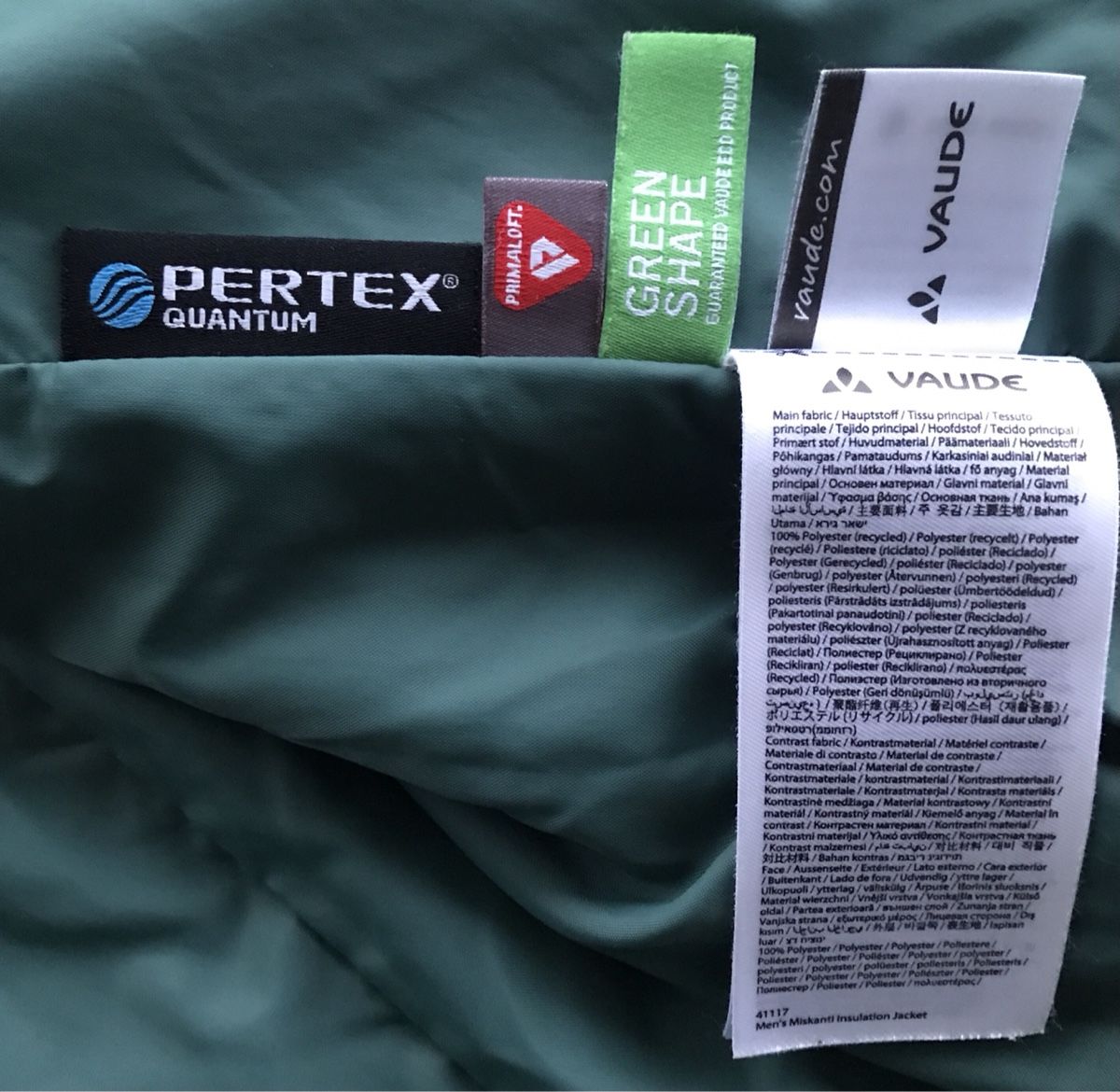 Vaude Giacche: VAUDE Hybrid-Steppjacke, Gr. 48/S, olive – Usato da Ebnat-Kappel venduto da Molton 4
