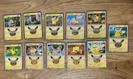 Pokémon 30th 11x Pikachu Karte