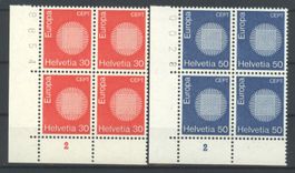 1970, Europa, Viererblöcke **