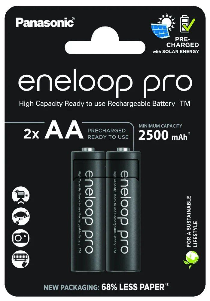 Panasonic Batterie: Panasonic Eneloop Pro AA min. 2500mAh – Nuovo e nell'imballaggio originale da Kottwil venduto da Crazyrolf