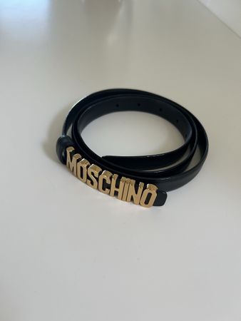 Moschino Guertel, schwarz mit gold, Top Zustand, neuwertig
