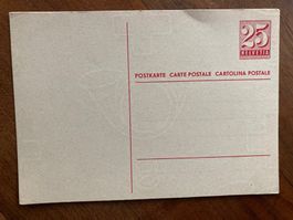 2 x Postkarten Helvetia 25 Rappen ungebraucht Top Zustand