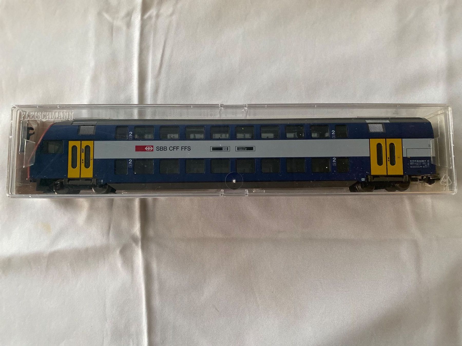 Fleischmann Modellini di ferrovie: Steuerwagen Fleischmann 1632 K H0 – Nuovo e nell'imballaggio originale da Endingen venduto da Fonsi30