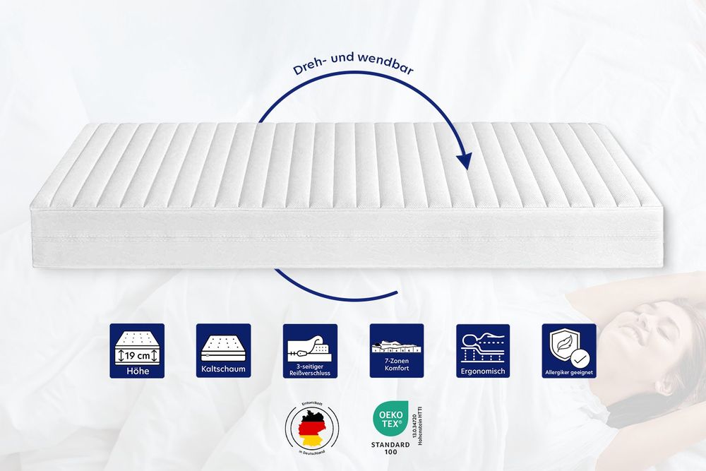 Materassi: 180x200cm matelas 19 cm hauteur - dureté H4 – Nuovo (secondo la descrizione) da Fribourg venduto da Kiki020