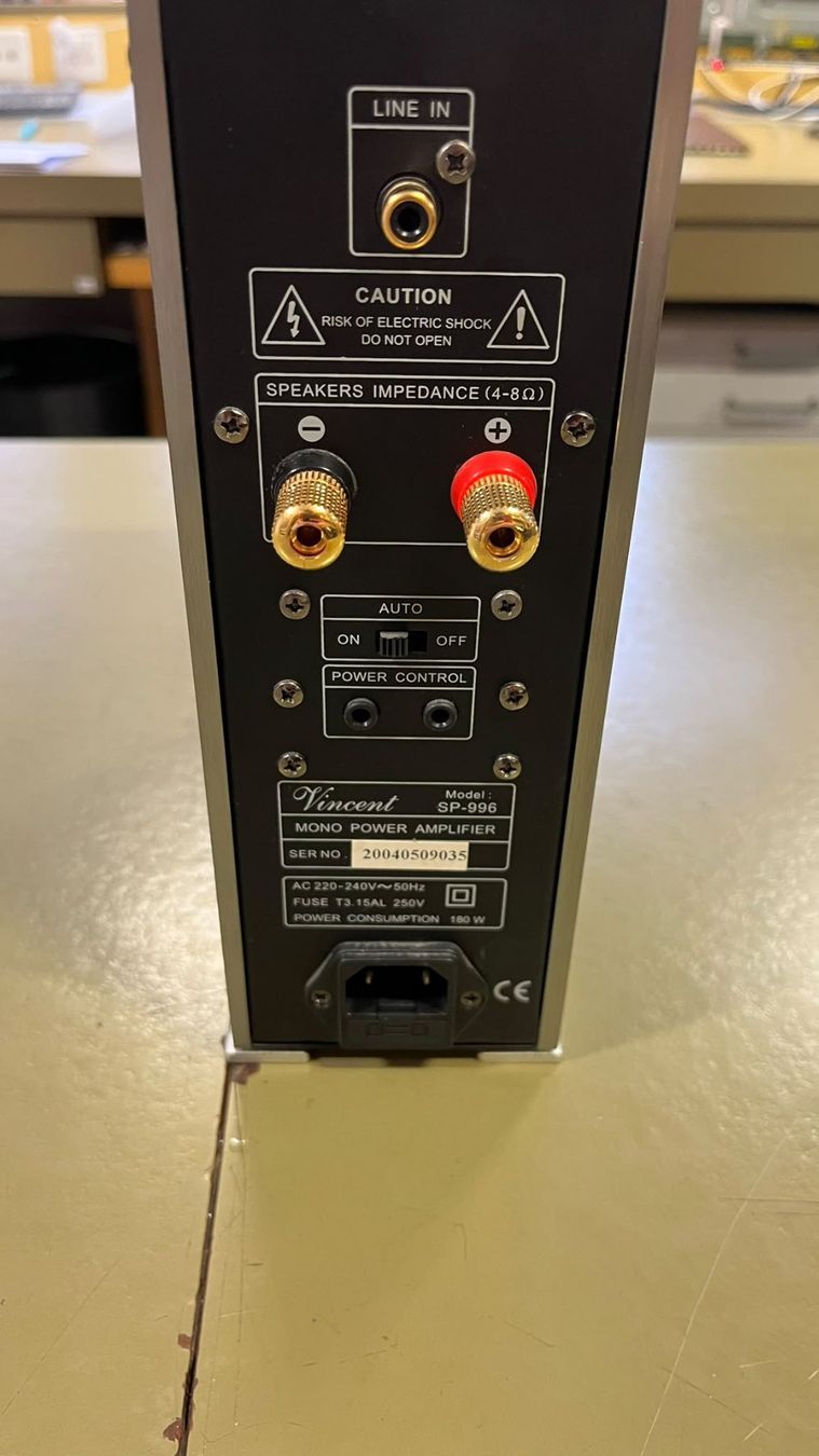 Vincent Verstärker: Vincent Mono Power Amplifier SP-996 – Gebraucht aus Lachen SZ von fma8852 3