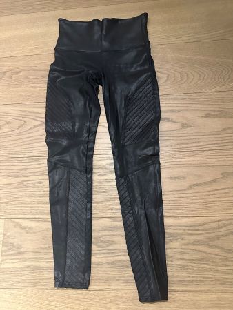 Spanx Faux leather Moto Leggings