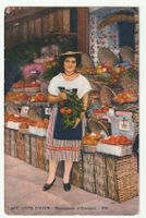 Postkarte Côte d'Azur Marchande d'Oranges Frau, 09.02.1934