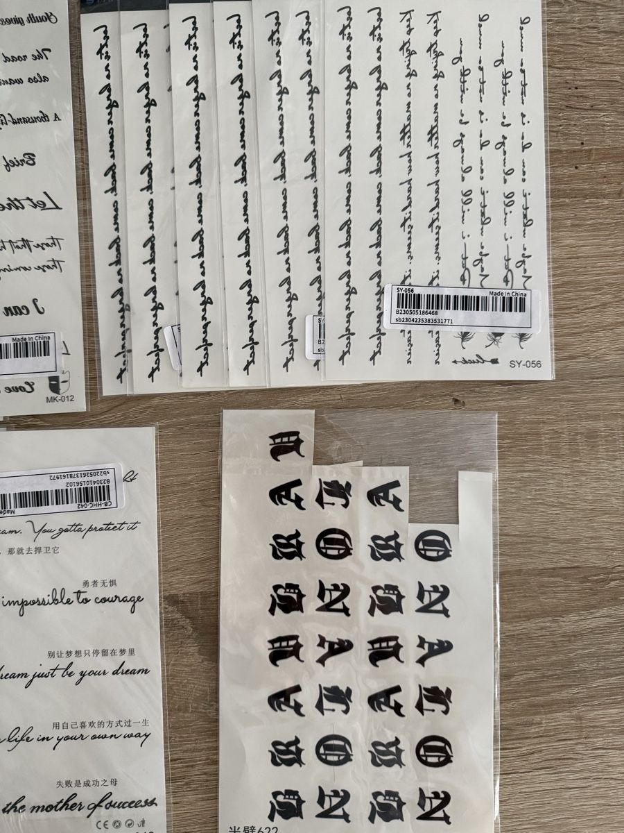 Autocollants: Tattoos – Neuf (Voir description) à Baar par elexata 2