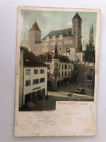 Rapperswil  - Die Burg  (Laden Links Papeterie ?) 1904