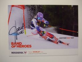 TESSA WORLEY (FRA) SKISTAR  HANDSIGNIERT AK !