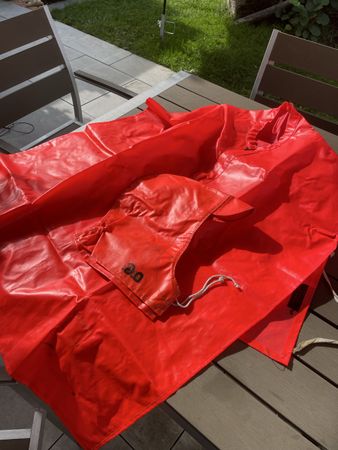 Regenschutz für aufs Velo // Leuchtweste