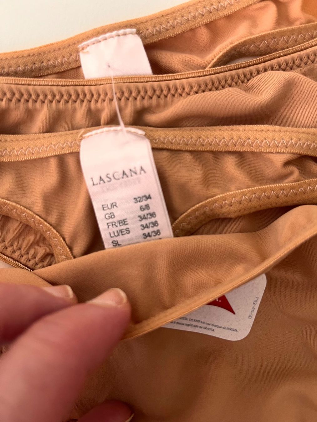 Lascana Altra biancheria intima: LASCANA, String, Grösse 32/34, Farbe Nude, 2 Stück – Nuovo e nell'imballaggio originale da Rudolfstetten venduto da gst_g7xl 1