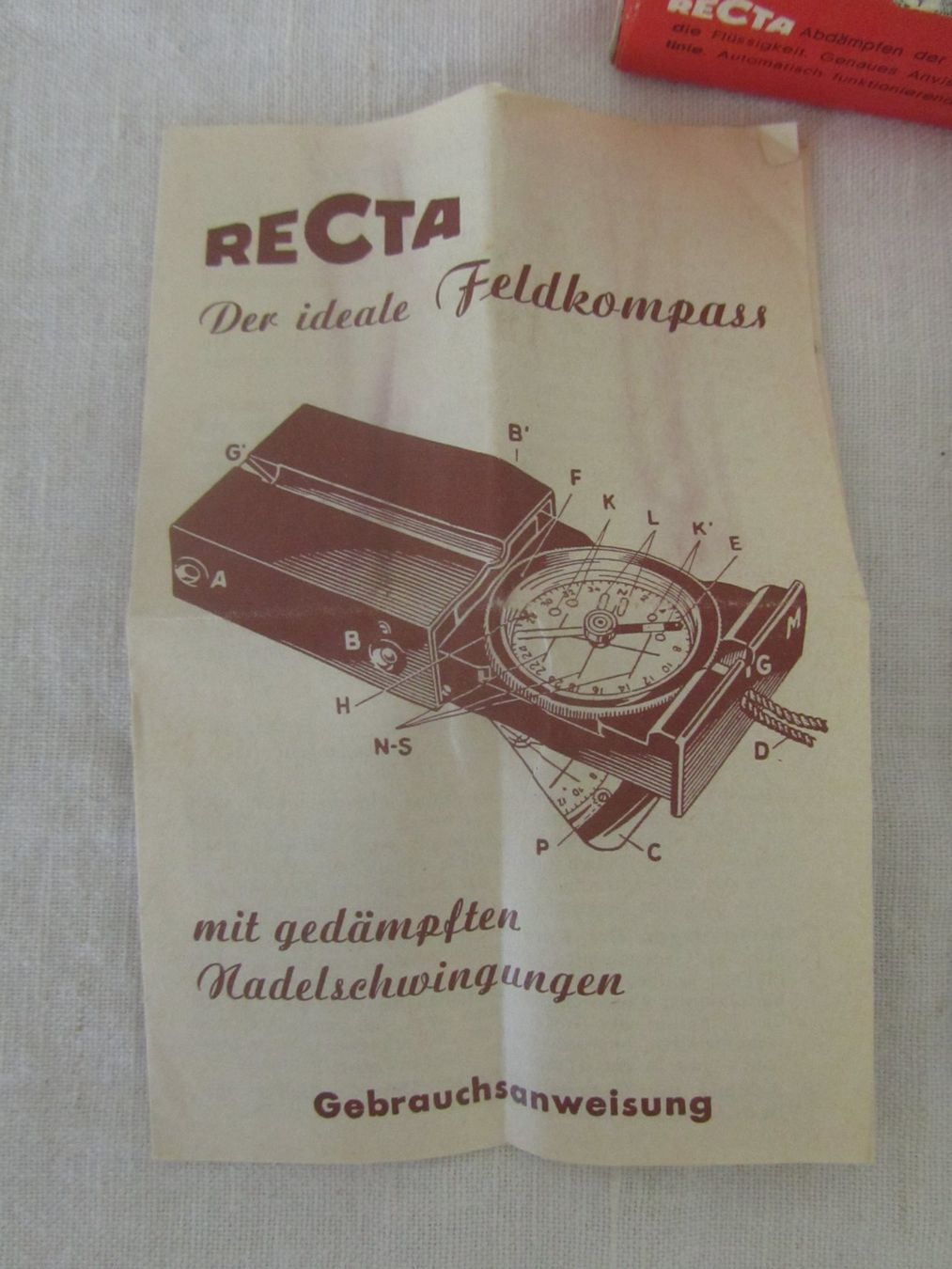 Recta GPS & Strumenti di misurazione: Recta Feldkompass mit Anleitung und Box gebraucht – Usato da Seengen venduto da mikelele 2