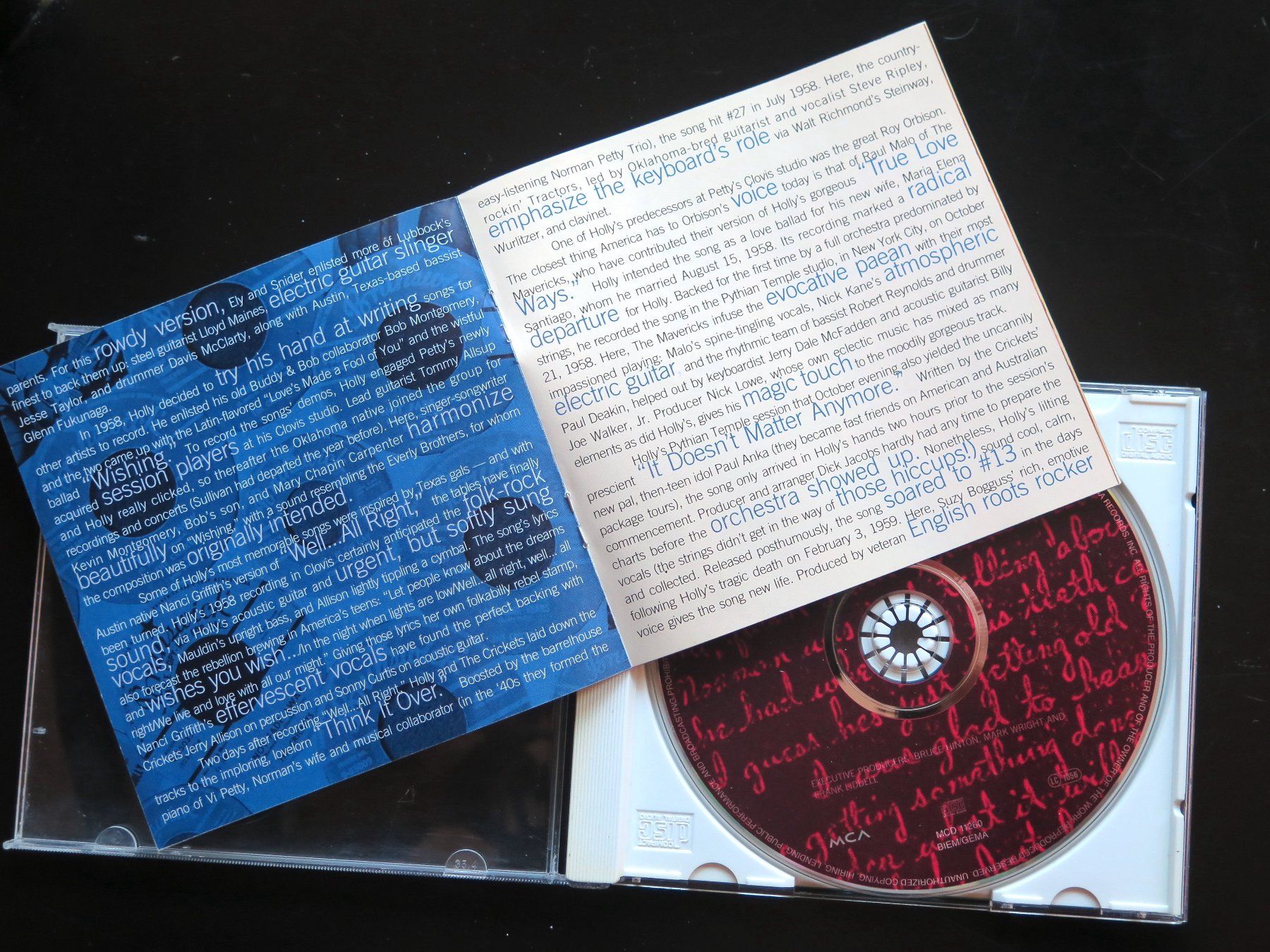 CD: CD NOT FADE AWAY Remembering Buddy Holly div. Int., 1996 – Usato da Bern venduto da Balzamico 2
