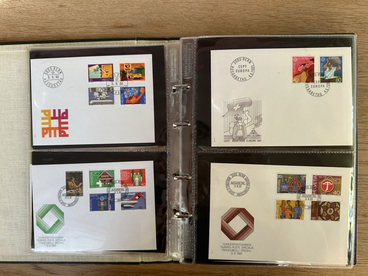 Alle Briefmarken: Schweiz - umfangreiche FDC Sammlung 1978-1997 TOP – Gebraucht aus Schmitten / FR von Samsara169 2