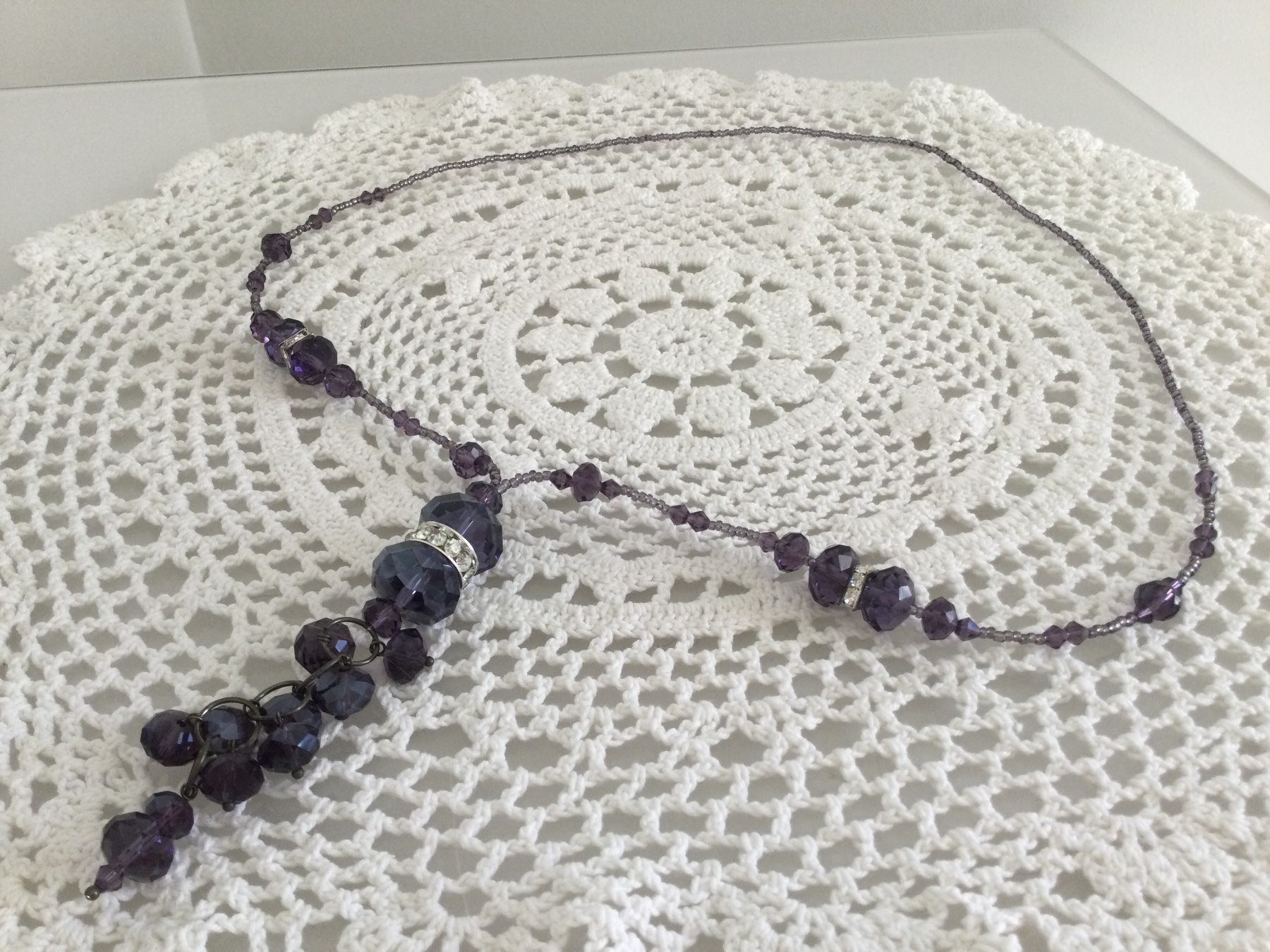 Altri gioielli: Collier + Boucles perles toupies améthyste & strass, NEUF – Nuovo e nell'imballaggio originale da Agiez venduto da chouchanelle 6