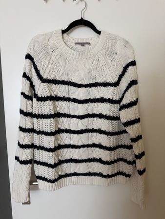 Lieblingsstuck Pullover gestreift weiss blau Grösse 40