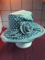 💙 Damen Hut mit Pünktchen, Grösse 56 cm, top!