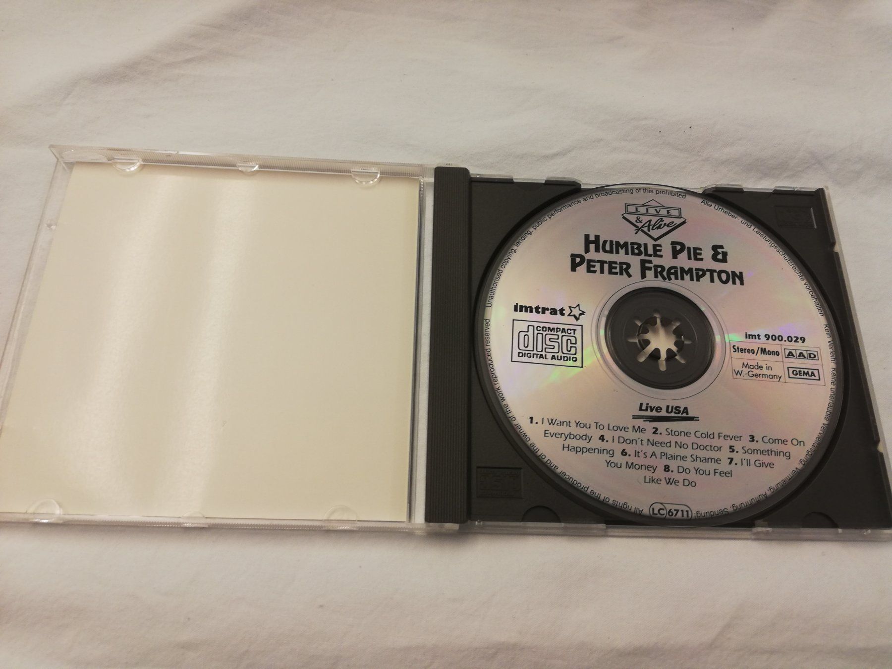 CD: HUMBLE PIE & PETER FRAMPTON - LIVE USA – Usato da Bern venduto da Vinylsound.ch 2