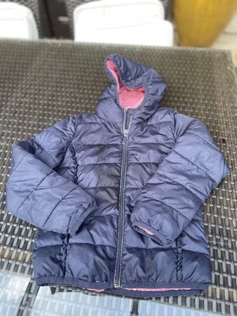 Mädchen Winterjacke S.Oliver 128 blau rosa