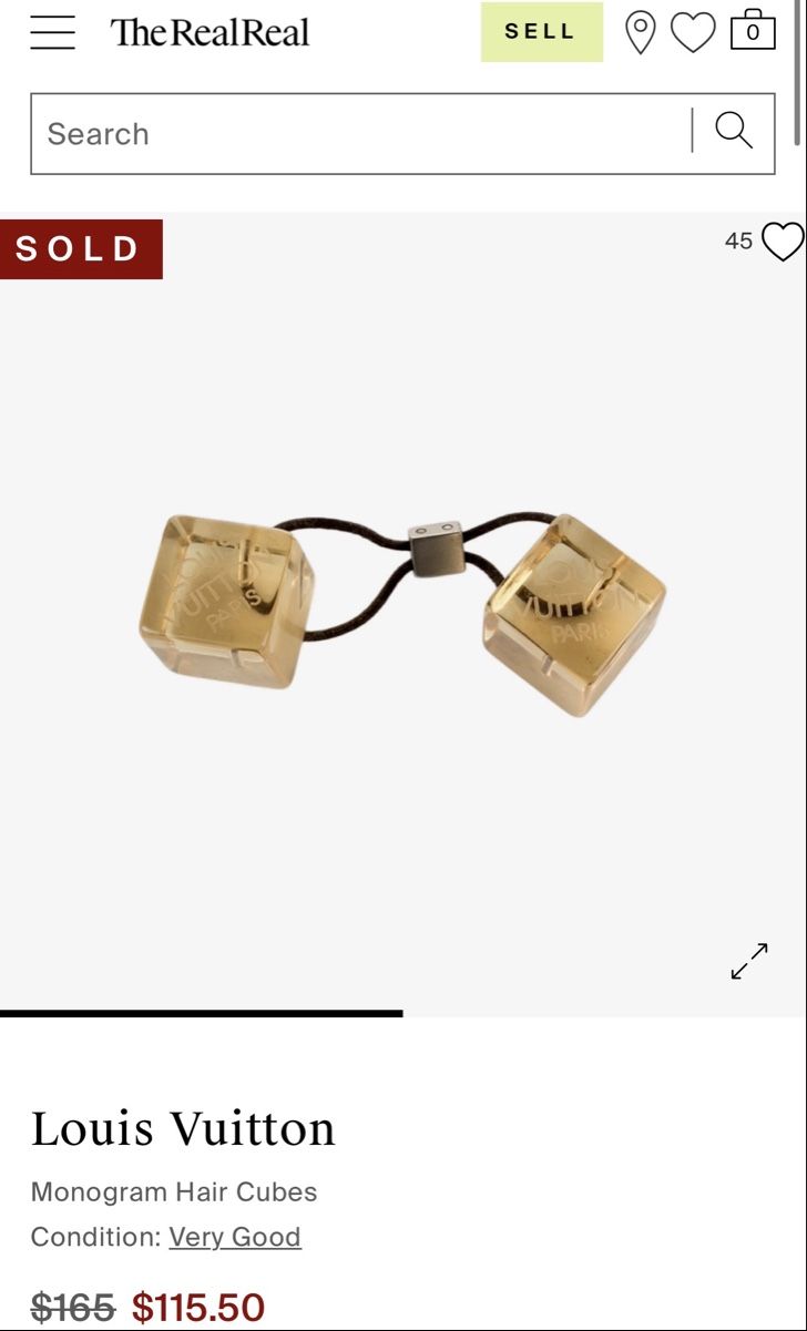 Louis Vuitton Accessori per capelli: Original Louis Vuitton Hair Monogram Cube – Usato da Winterthur venduto da Atelier.W.Maison 2