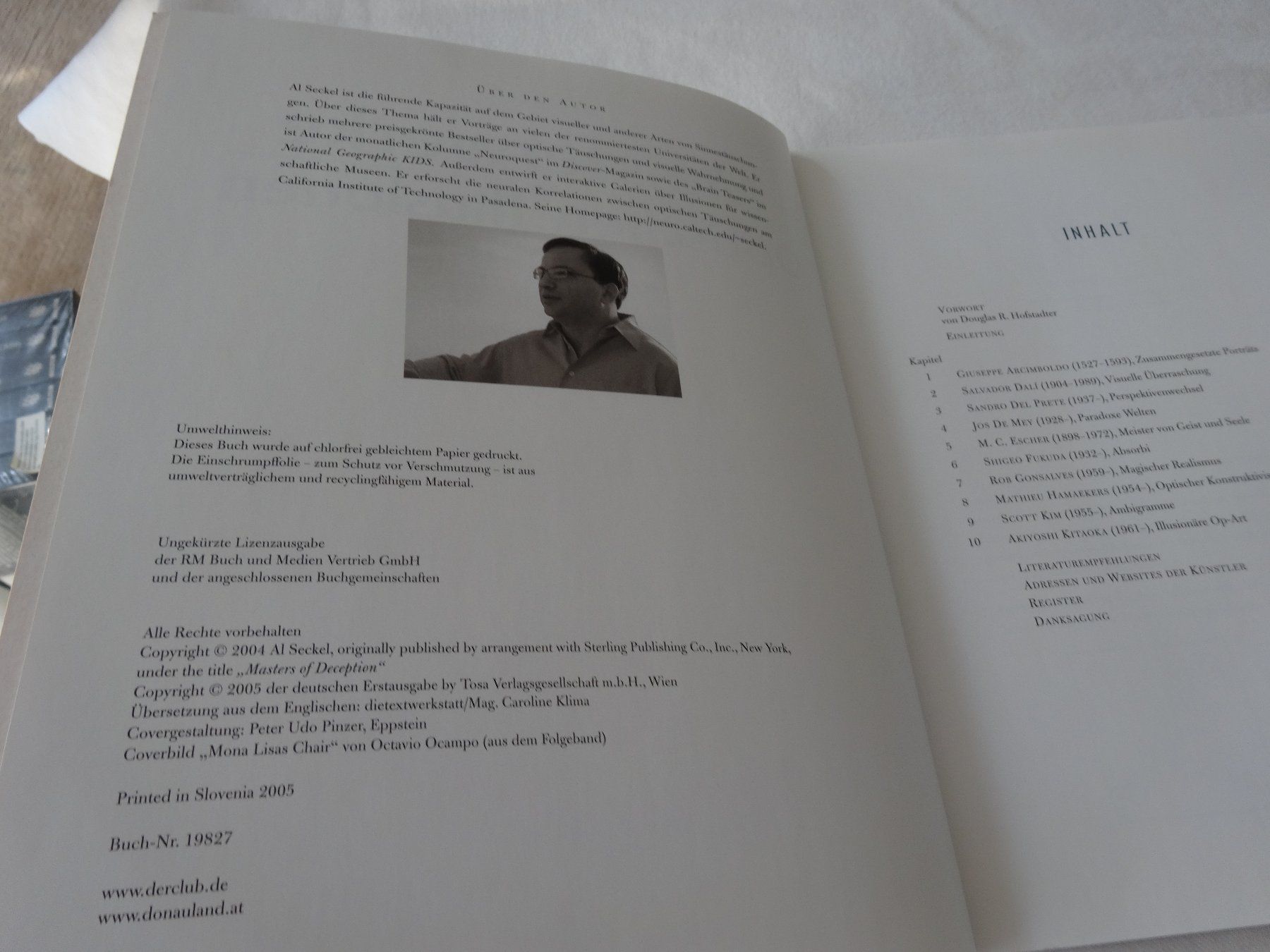 Libri: Meisterwerke Optischen Illusionen Al Seckel – Usato da Neerach venduto da jenny062 2