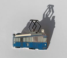 VBL Trambahn Luzern Tram Be 4/4 110 Hess BBC Pin Anstecker