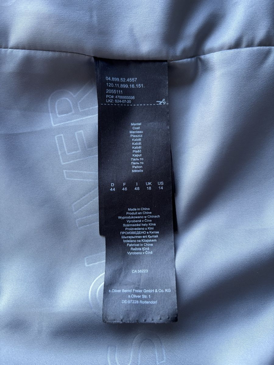 S.Oliver Cappotti: Wintermantel Damen S. Oliver Gr. 44 – Nuovo (secondo la descrizione) da Stachen venduto da stachi08 3