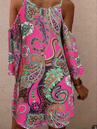 Robe imprimée style bohème taille M jamais portée 