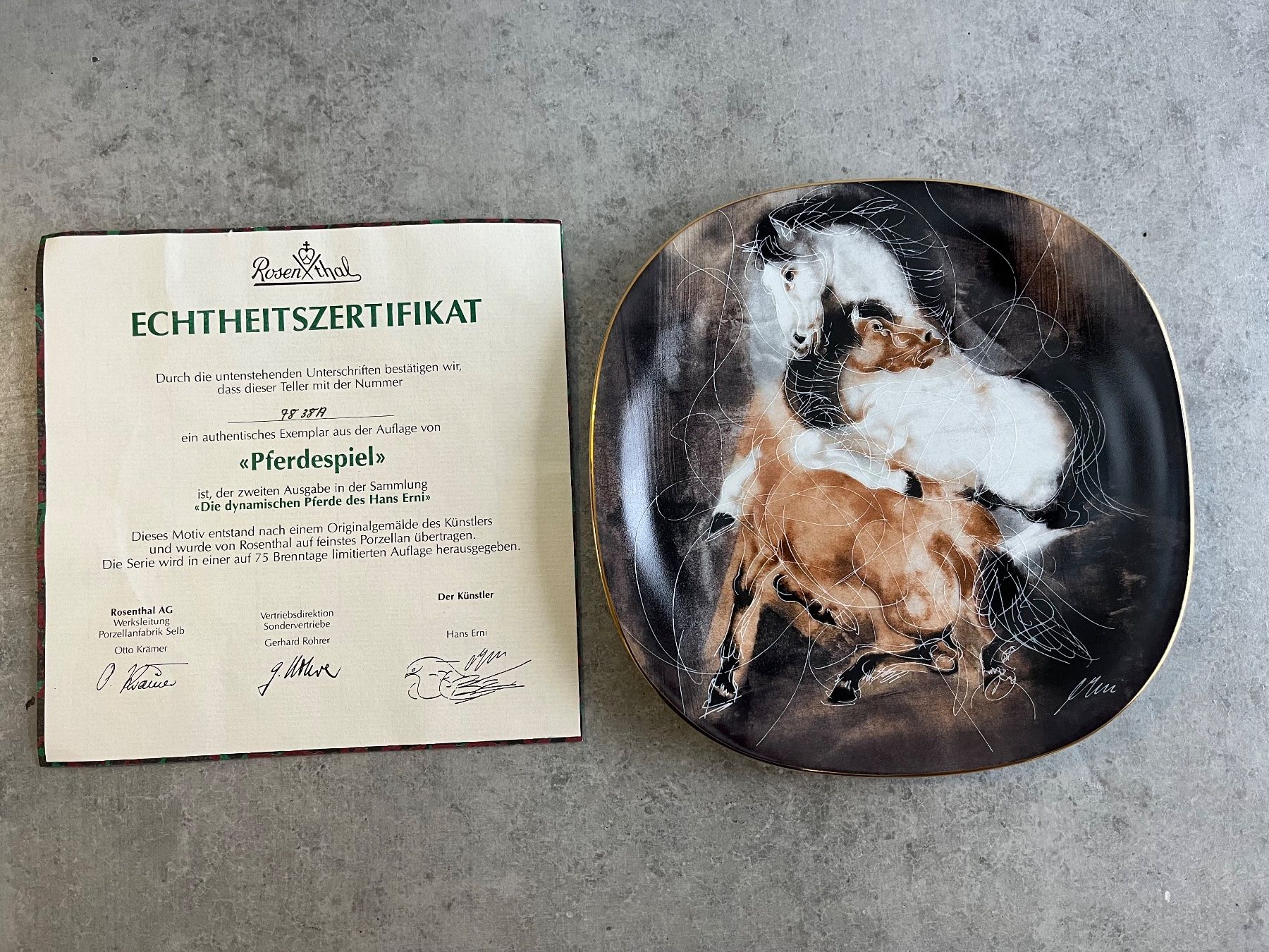 Rosenthal Piatti: 2 ROSENTHAL Hans Erni Sammelteller – Nuovo (secondo la descrizione) da Zollikofen venduto da spunk65 1