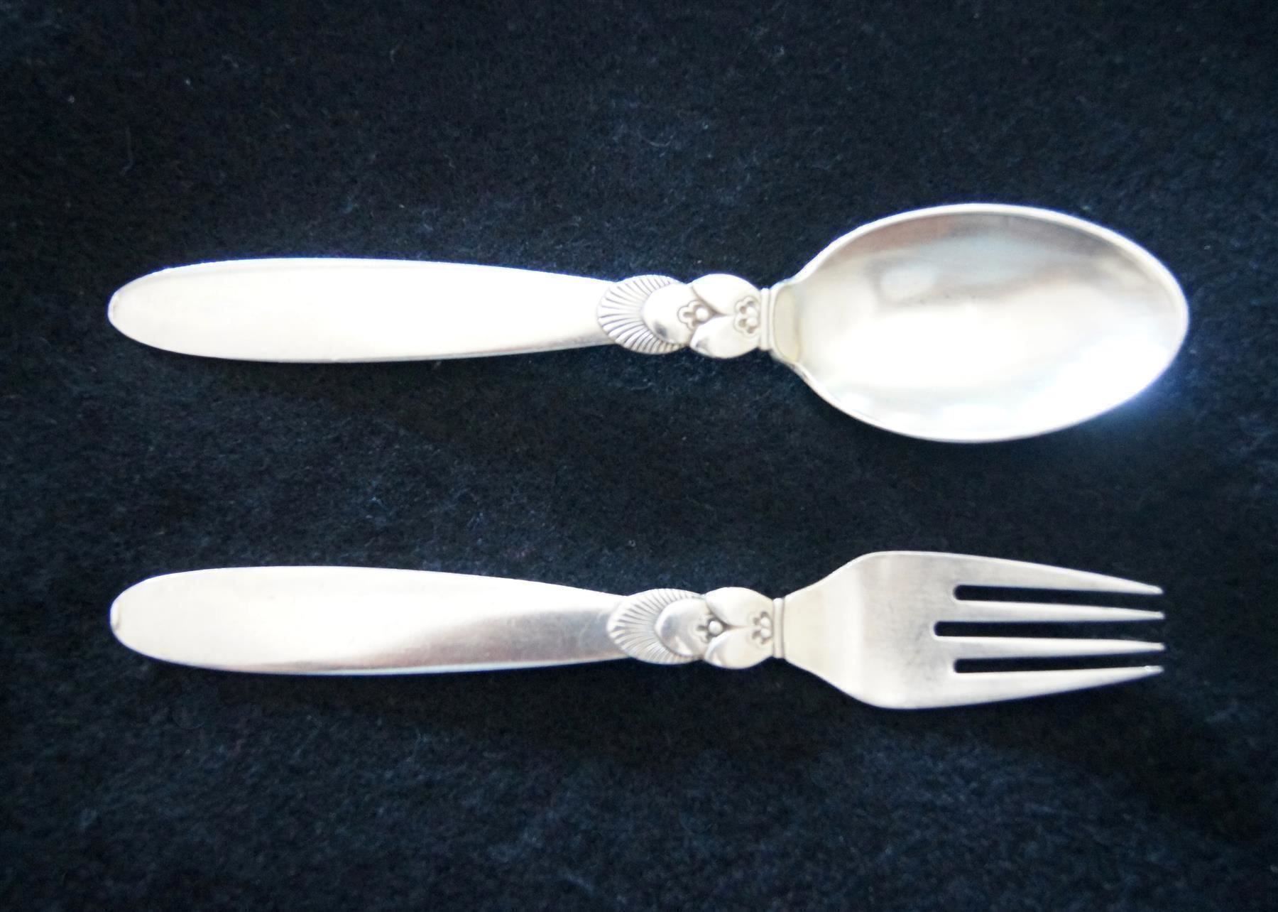 Jensen Set di posate: Kinder- oder Dessertbesteck Georg Jensen 925 Sterling Silber – Usato da Geroldswil venduto da ARTEFACTO