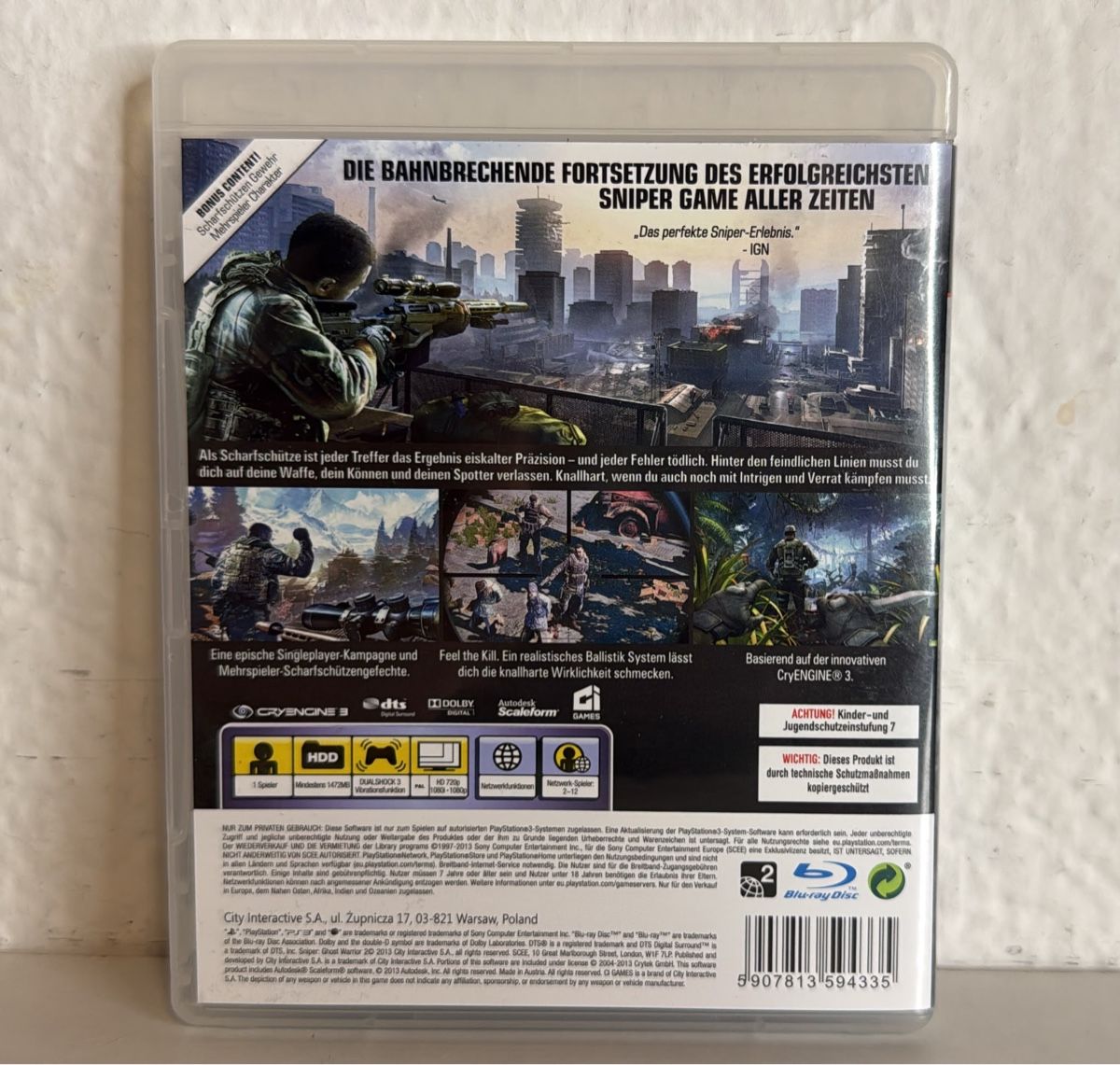 Sony Giochi: Sniper Ghost Warrior 2 - PS3 Limited Edition Uncut Game – Usato da Ehrendingen venduto da bubulence 1
