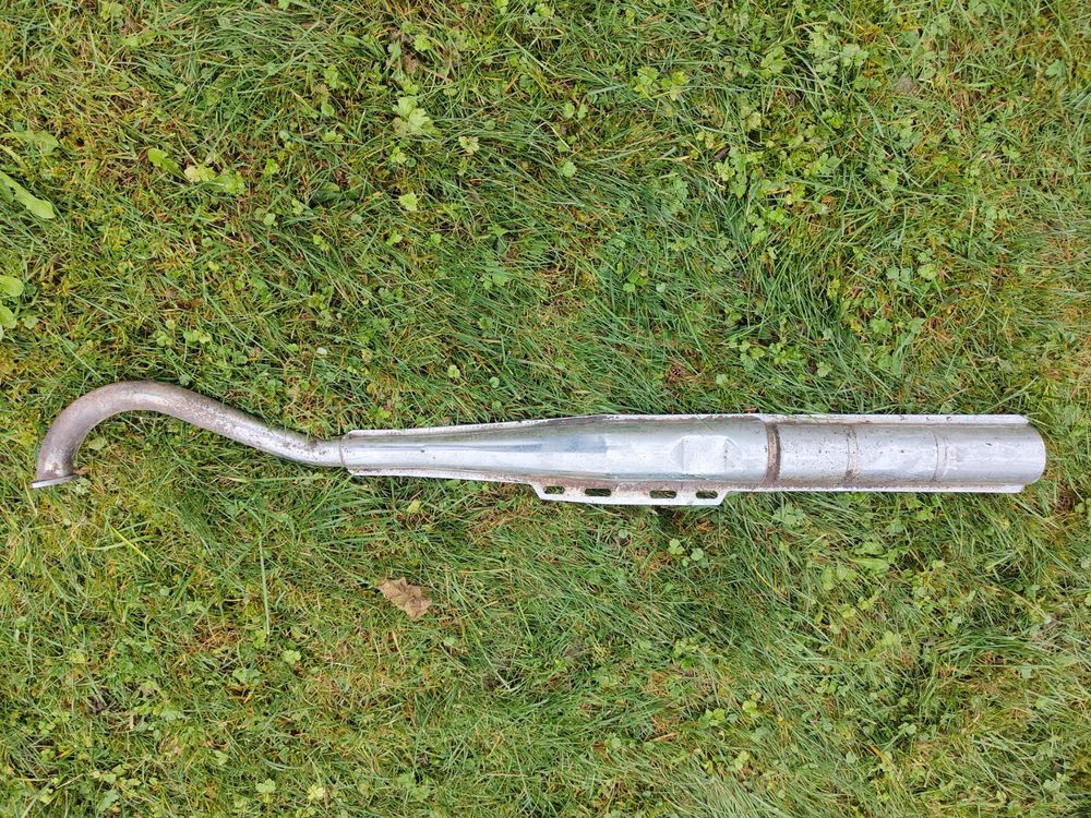 Biturbo Rennauspuff Puch Maxi S N E50 Inkl. Krümmer Mit Flanschanschluss 28mm Bullet Design