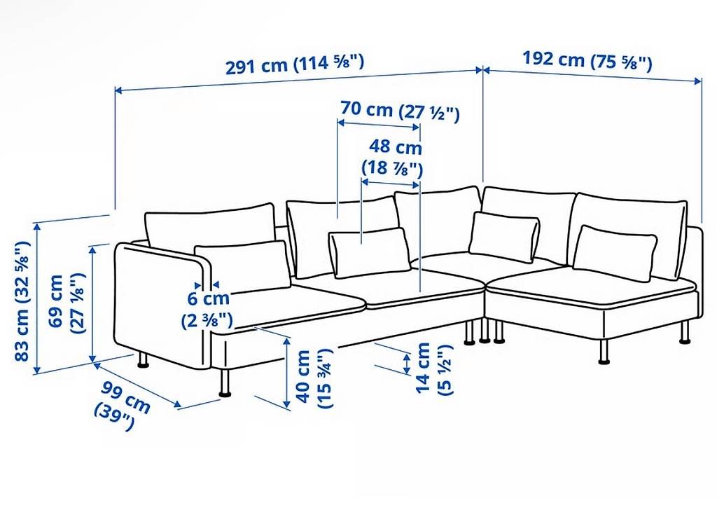 Ikea Sofas: Modulares Ecksofa SÖDERHAMN 4er-Sofa IKEA – Gebraucht aus Luzern von mar_27gr 1