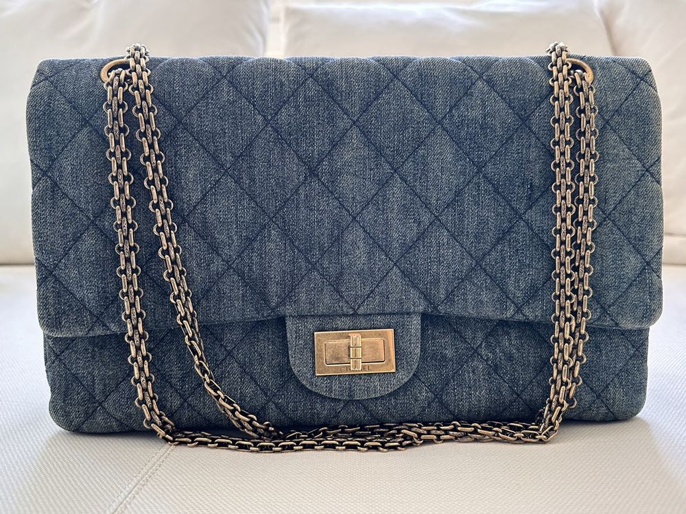 Chanel Reissue Jeans Tasche, 31 x 20 cm, Vintage