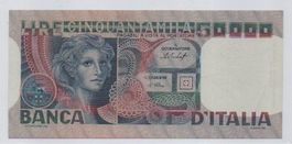 LIRE 50000 VOLTO DI DONNA - ANNO 1978 - ITALIA