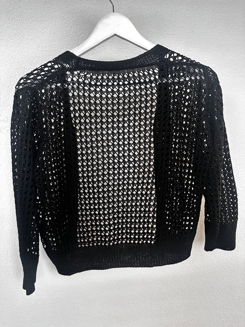 Jacken: SCHWARZER STRICK-CARDIGAN – Neu (gemäss Beschreibung) aus Haldenstein von enie123 2