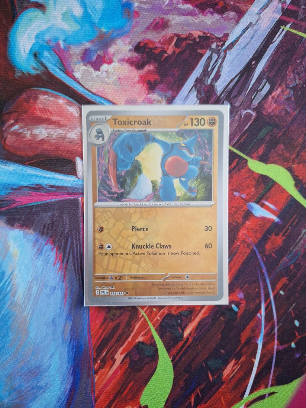 Pokémon Carte collezionabili: Toxicroak - Reverse Holo - Pokemon Paldea Evolved – Usato da Altstätten SG venduto da GGsGameshop