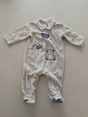 Baby Strampler beige mit Bären Mayoral 65