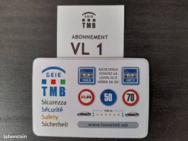 Abonnement Tunnel du Mont-Blanc  20 CHF le passage