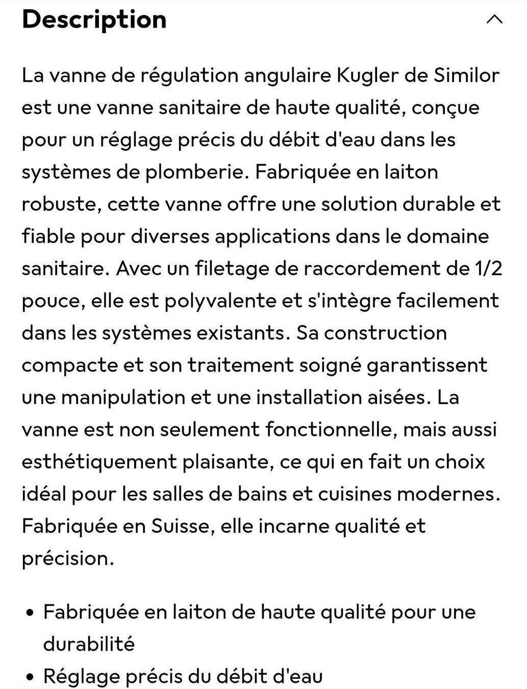 Rubinetteria: Similor Vanne de régulation d'angle Kugler NEUF – Nuovo e nell'imballaggio originale da Vessy venduto da Avicci 1